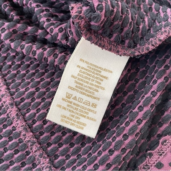 Intimately Free People Purple Black Microdot Bodycon Dress Size Medium - Picture 8 of 10